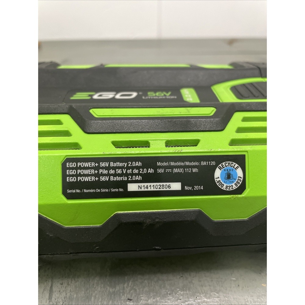 Genuine EGO Power+ 56V 2.0Ah Li-Ion Battery OEM - BA1120 PARTS ONLY AS IS PARTS - Picture 2 of 7